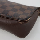 LOUIS VUITTON Damier Ebene Trousse Makeup Pouch N51982 LV Auth 120327-12