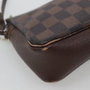 LOUIS VUITTON Damier Ebene Trousse Makeup Pouch N51982 LV Auth 120327-13