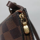LOUIS VUITTON Damier Ebene Trousse Makeup Pouch N51982 LV Auth 120327-15