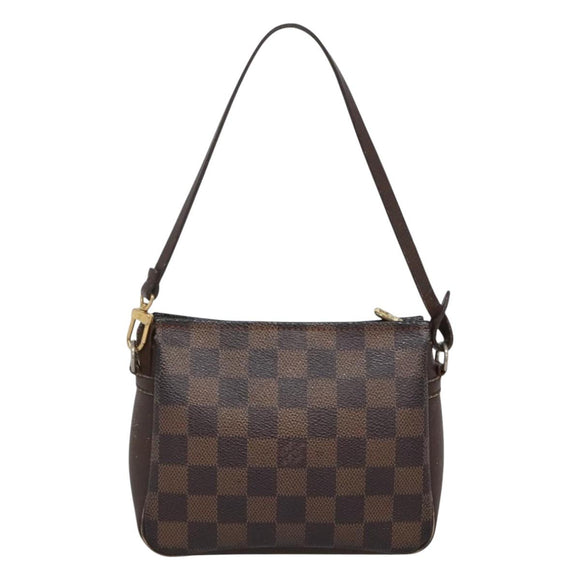 LOUIS VUITTON Damier Ebene Trousse Makeup Pouch N51982 LV Auth 120327