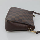 LOUIS VUITTON Damier Ebene Trousse Makeup Pouch N51982 LV Auth 120327-4