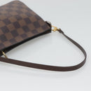 LOUIS VUITTON Damier Ebene Trousse Makeup Pouch N51982 LV Auth 120327-7