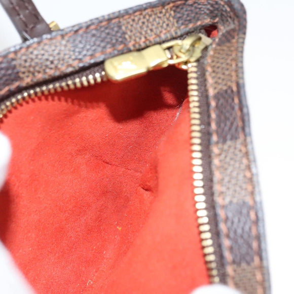 LOUIS VUITTON Damier Ebene Manosque GM Accessory Pouch N51120 LV Auth 120328