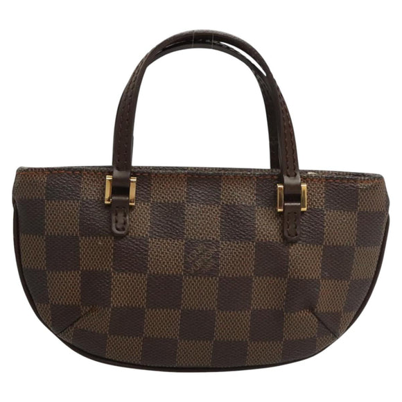 LOUIS VUITTON Damier Ebene Manosque GM Accessory Pouch N51120 LV Auth 120328