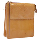 LOUIS VUITTON Monogram Vernis Motto Pouch Marshmallow Pink M91312 Auth 120333-1