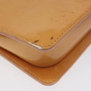 LOUIS VUITTON Monogram Vernis Motto Pouch Marshmallow Pink M91312 Auth 120333-16