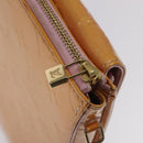 LOUIS VUITTON Monogram Vernis Motto Pouch Marshmallow Pink M91312 Auth 120333-8