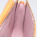 LOUIS VUITTON Monogram Vernis Motto Pouch Marshmallow Pink M91312 Auth 120333-18