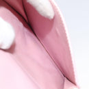 LOUIS VUITTON Monogram Vernis Motto Pouch Marshmallow Pink M91312 Auth 120333-11