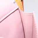 LOUIS VUITTON Monogram Vernis Motto Pouch Marshmallow Pink M91312 Auth 120333-12