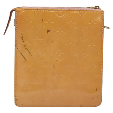 LOUIS VUITTON Monogram Vernis Motto Pouch Marshmallow Pink M91312 Auth 120333 - 0