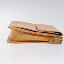 LOUIS VUITTON Monogram Vernis Motto Pouch Marshmallow Pink M91312 Auth 120333-3