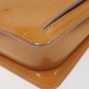 LOUIS VUITTON Monogram Vernis Motto Pouch Marshmallow Pink M91312 Auth 120333-7