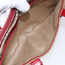 Burberrys Nova Check Hand Bag Canvas Beige Gold Auth 120345-21