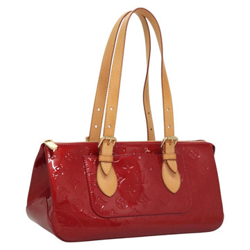 LOUIS VUITTON Vernis Rosewood Avenue Bag Pomme D'amour M93507 LV Auth 120346