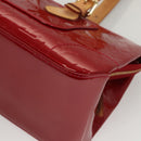 LOUIS VUITTON Vernis Rosewood Avenue Bag Pomme D'amour M93507 LV Auth 120346-17