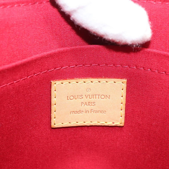 LOUIS VUITTON Vernis Rosewood Avenue Bag Pomme D'amour M93507 LV Auth 120346