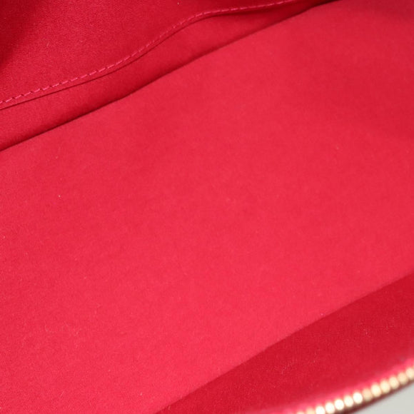 LOUIS VUITTON Vernis Rosewood Avenue Bag Pomme D'amour M93507 LV Auth 120346