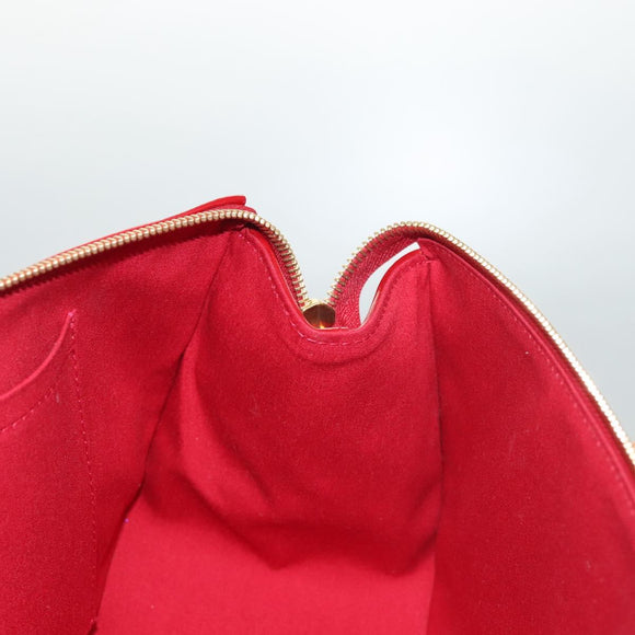 LOUIS VUITTON Vernis Rosewood Avenue Bag Pomme D'amour M93507 LV Auth 120346