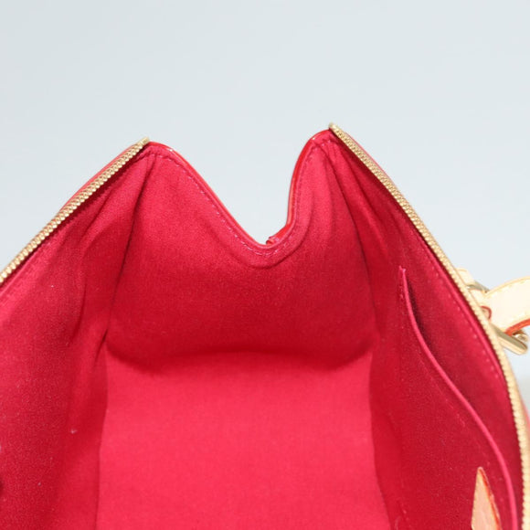 LOUIS VUITTON Vernis Rosewood Avenue Bag Pomme D'amour M93507 LV Auth 120346