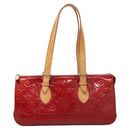 LOUIS VUITTON Vernis Rosewood Avenue Bag Pomme D'amour M93507 LV Auth 120346-13