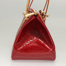 LOUIS VUITTON Vernis Rosewood Avenue Bag Pomme D'amour M93507 LV Auth 120346-4