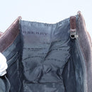 BURBERRY Nova Check Hand Bag Canvas Beige Auth 120347-18