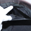 BURBERRY Nova Check Hand Bag Canvas Beige Auth 120347-21