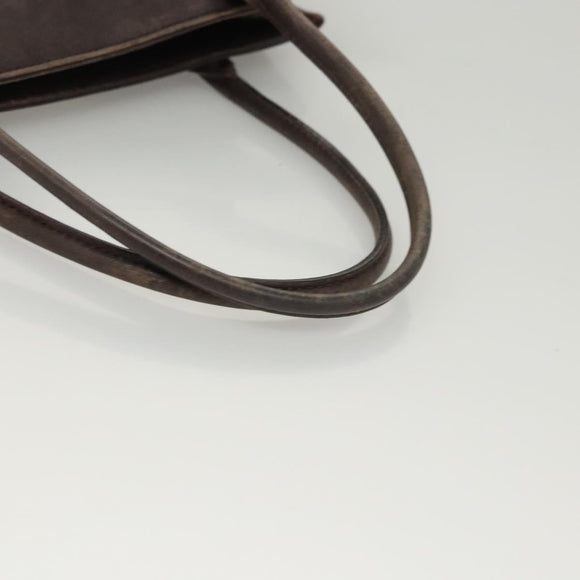 BURBERRY Nova Check Hand Bag Canvas Beige Auth 120347