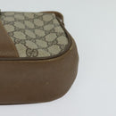 GUCCI GG Supreme Web Sherry Line Bag PVC Beige Red 116 02 024 Auth 120353-14