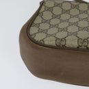 GUCCI GG Supreme Web Sherry Line Bag PVC Beige Red 116 02 024 Auth 120353-15