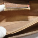 GUCCI GG Supreme Web Sherry Line Bag PVC Beige Red 116 02 024 Auth 120353-20