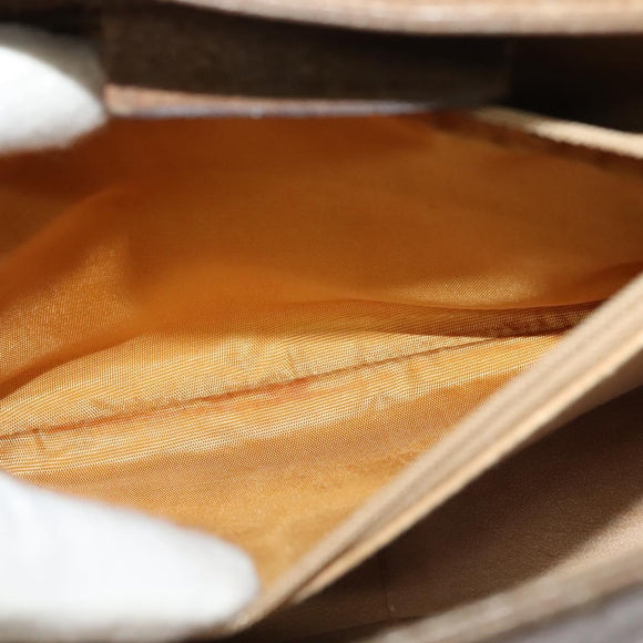 GUCCI GG Supreme Web Sherry Line Bag PVC Beige Red 116 02 024 Auth 120353