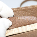 GUCCI GG Supreme Web Sherry Line Bag PVC Beige Red 116 02 024 Auth 120353-12