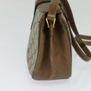 GUCCI GG Supreme Web Sherry Line Bag PVC Beige Red 116 02 024 Auth 120353-3