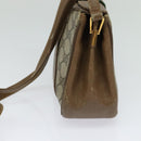 GUCCI GG Supreme Web Sherry Line Bag PVC Beige Red 116 02 024 Auth 120353-4