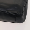 GUCCI Bamboo Shoulder Bag Leather 2way Black Gold 001 1577 2615 Auth 120362-15