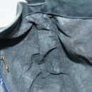 GUCCI Bamboo Shoulder Bag Leather 2way Black Gold 001 1577 2615 Auth 120362-19