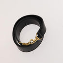 GUCCI Bamboo Shoulder Bag Leather 2way Black Gold 001 1577 2615 Auth 120362-20