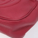 GUCCI Soho Shoulder Bag Leather Pink Gold 308364 Auth 120366-9