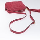 GUCCI Soho Shoulder Bag Leather Pink Gold 308364 Auth 120366-7