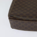 CELINE Macadam Canvas Shoulder Bag PVC Leather Brown Gold Auth 120373-16