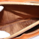 CELINE Macadam Canvas Shoulder Bag PVC Leather Brown Gold Auth 120373-22