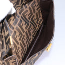 FENDI Zucca Canvas Hand Bag 2way Black Brown Auth 120380-20