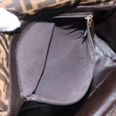 FENDI Zucca Canvas Hand Bag 2way Black Brown Auth 120380-11