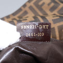 FENDI Zucca Canvas Hand Bag 2way Black Brown Auth 120380-12