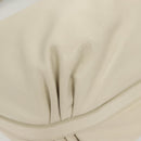 PRADA Shoulder Bag Leather White Silver Auth 120385-15