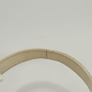 PRADA Shoulder Bag Leather White Silver Auth 120385-8