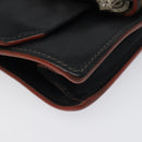 Miu Miu Shoulder Bag Leather Black Gold Auth 120386-14