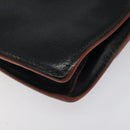 Miu Miu Shoulder Bag Leather Black Gold Auth 120386-15